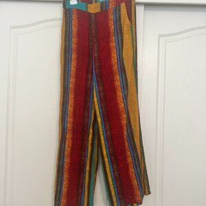Cider - Striped Elastic Waist Wide Leg W/ Pockets- Womens Size Medium Worn Twice
